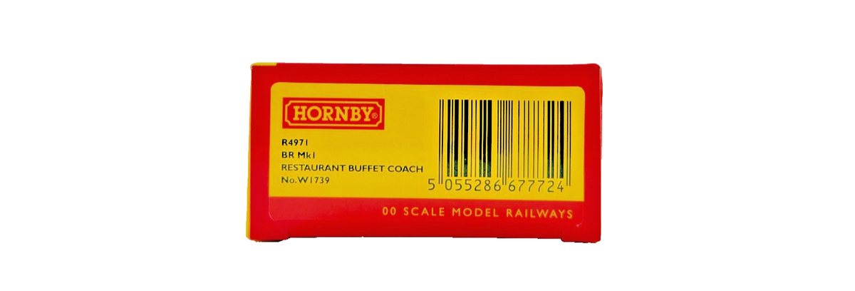 HORNBY OO GAUGE - R4971 - BR MK1 MAROON RESTAURANT BUFFET COACH NO.W1739 BOXED