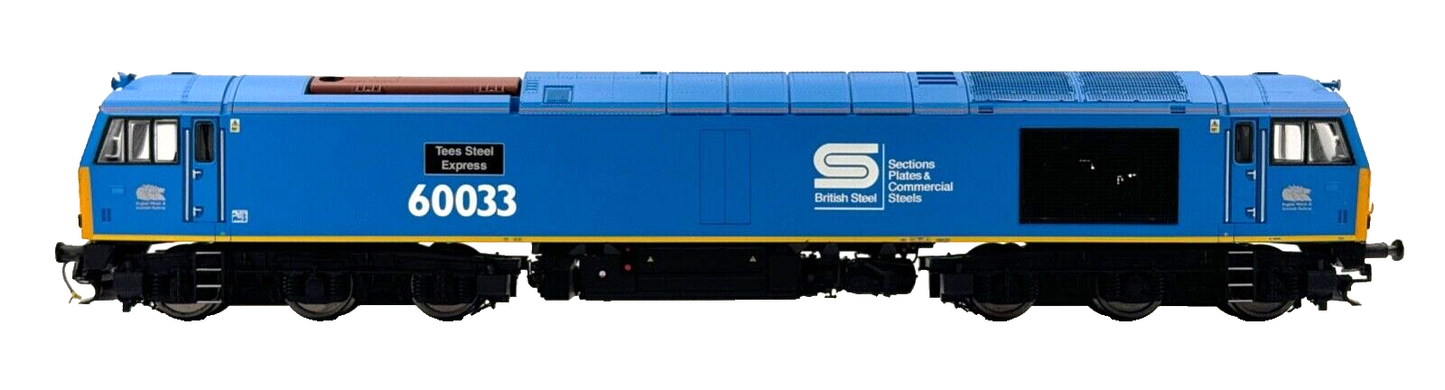 HORNBY 00 GAUGE - R3051 - CLASS 60 DIESEL 60033 EWS 'TEES STEEL EXPRESS' - BOXED