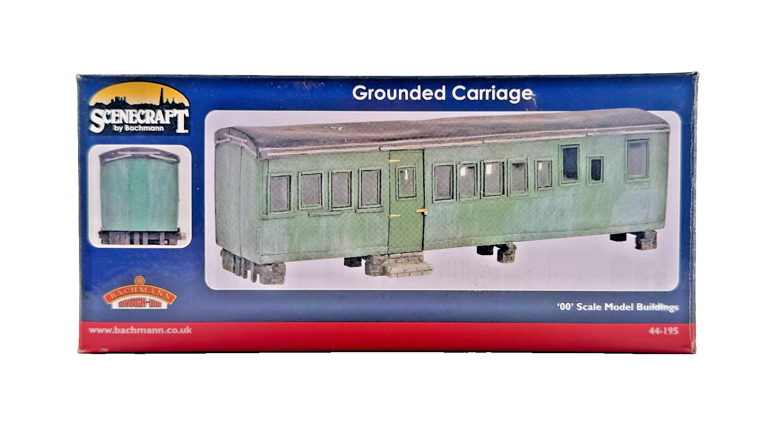 BACHMANN SCENECRAFT OO GAUGE - 44-195 - GROUNDED CARRIAGE - BOXED