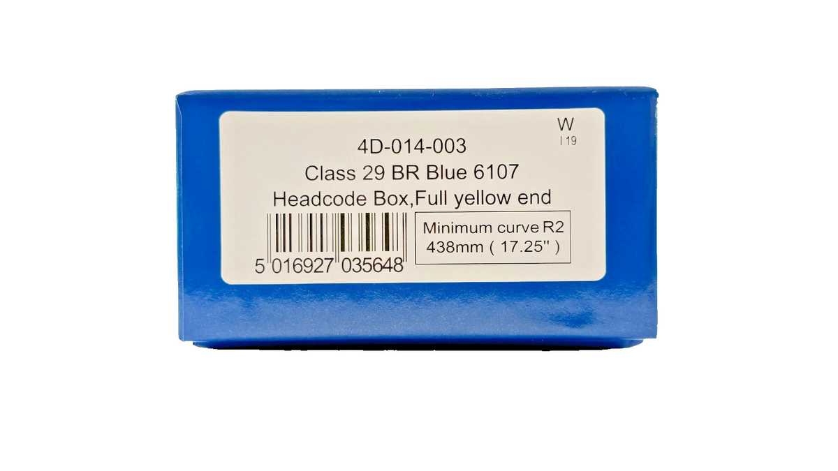 DAPOL OO GAUGE - 4D-014-003 - CLASS 29 DIESEL BR BLUE 6107 FULL YELLOW ENDS