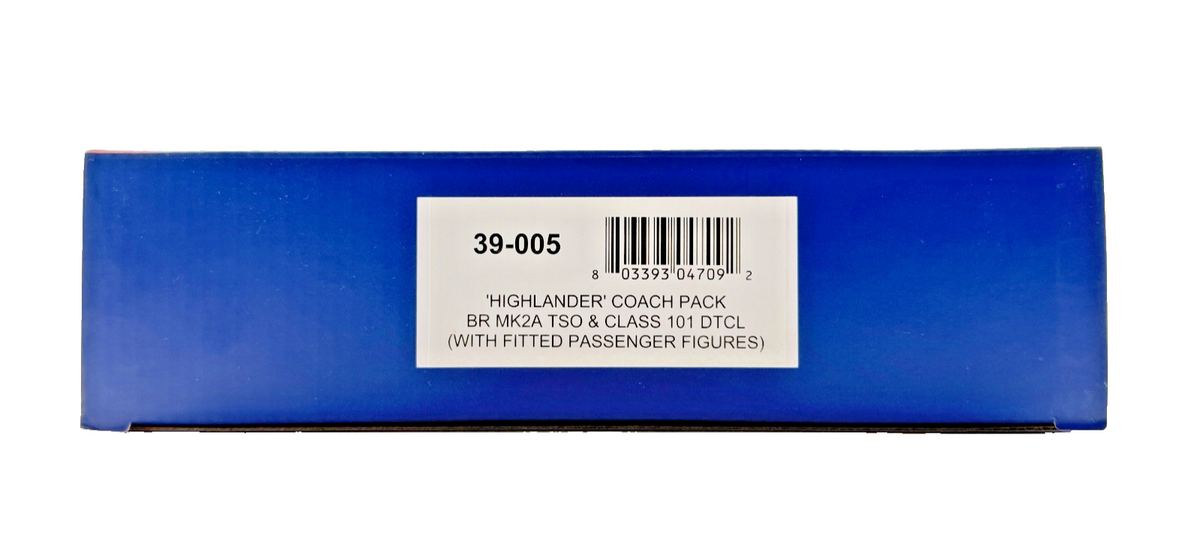 BACHMANN OO GAUGE - 39-005 - HIGHLANDER COACH PACK BR MK2A TSO & 101 DTCL SET