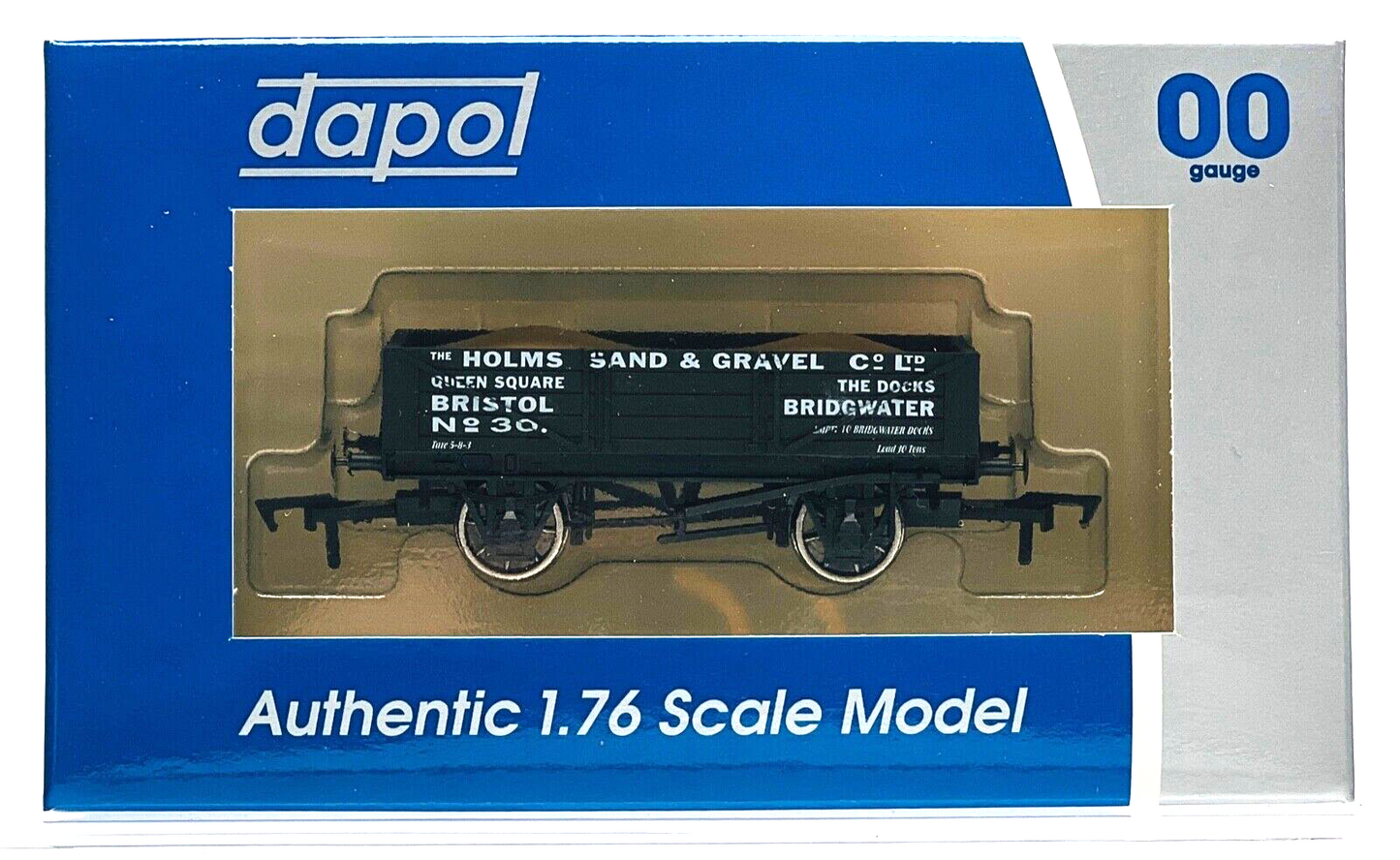 DAPOL 00 GAUGE - HOLMS SAND & GRAVEL BRISTOL BRIDGWATER NO.30 (WESSEX WAGONS)