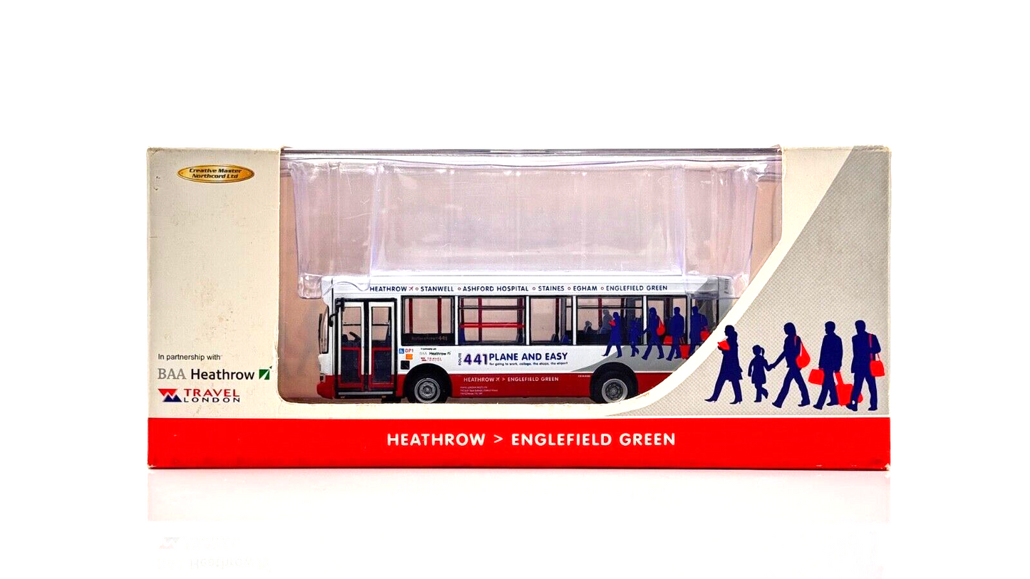 CMNL 1/76 SCALE - UKBUS3025 - MINI POINTER DART BUS TRAVEL LONDON HEATHROW BOXED