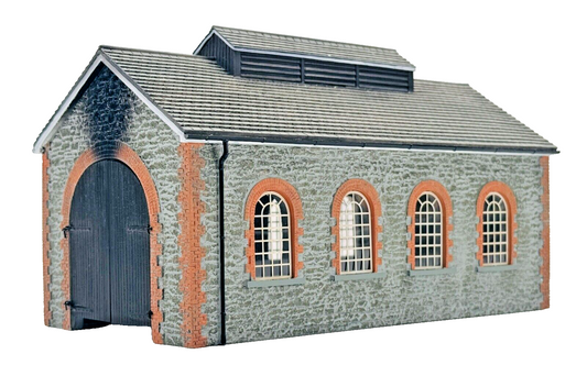 BACHMANN 00 GAUGE SCENECRAFT - 44-062Y - HELSTON ENGINE SHED - BOXED