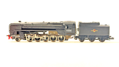 MINITRIX N GAUGE - N207 - BR BLACK 2-10-0 CLASS 9F LOCOMOTIVE 92018 BOXED