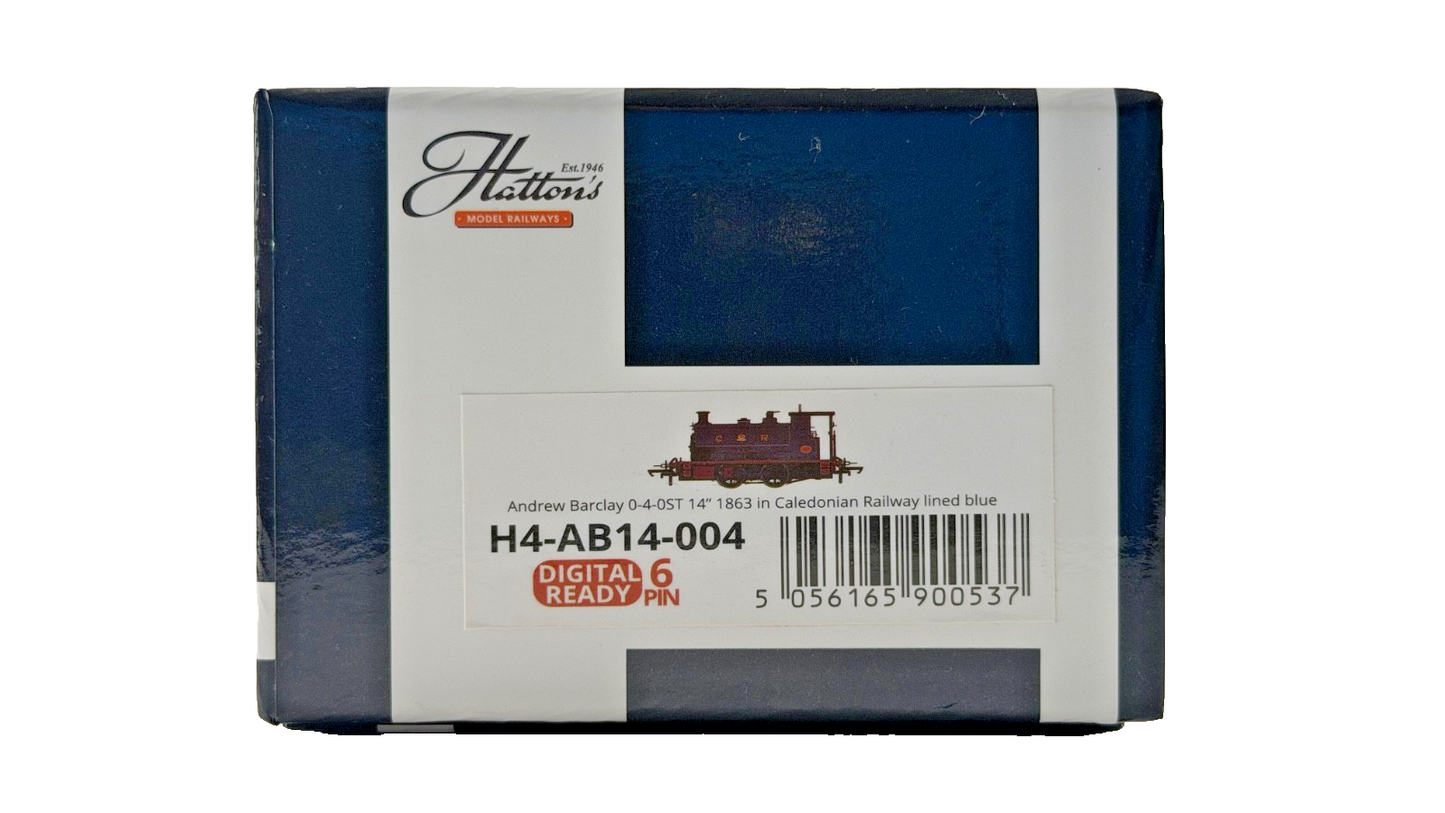 HATTONS OO GAUGE - H4-AB14-004 - ANDREW BARCLAY 0-4-0ST CALEDONIAN RAILWAY BLUE