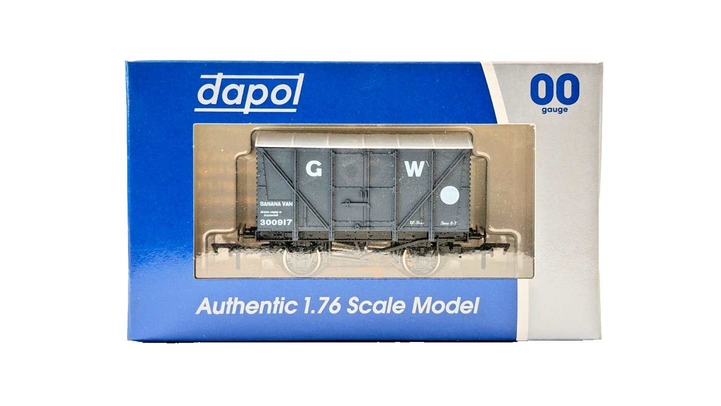 DAPOL 00 GAUGE - GW GREAT WESTERN GREY BANANA VAN AVONMOUTH (LIMITED EDITION)