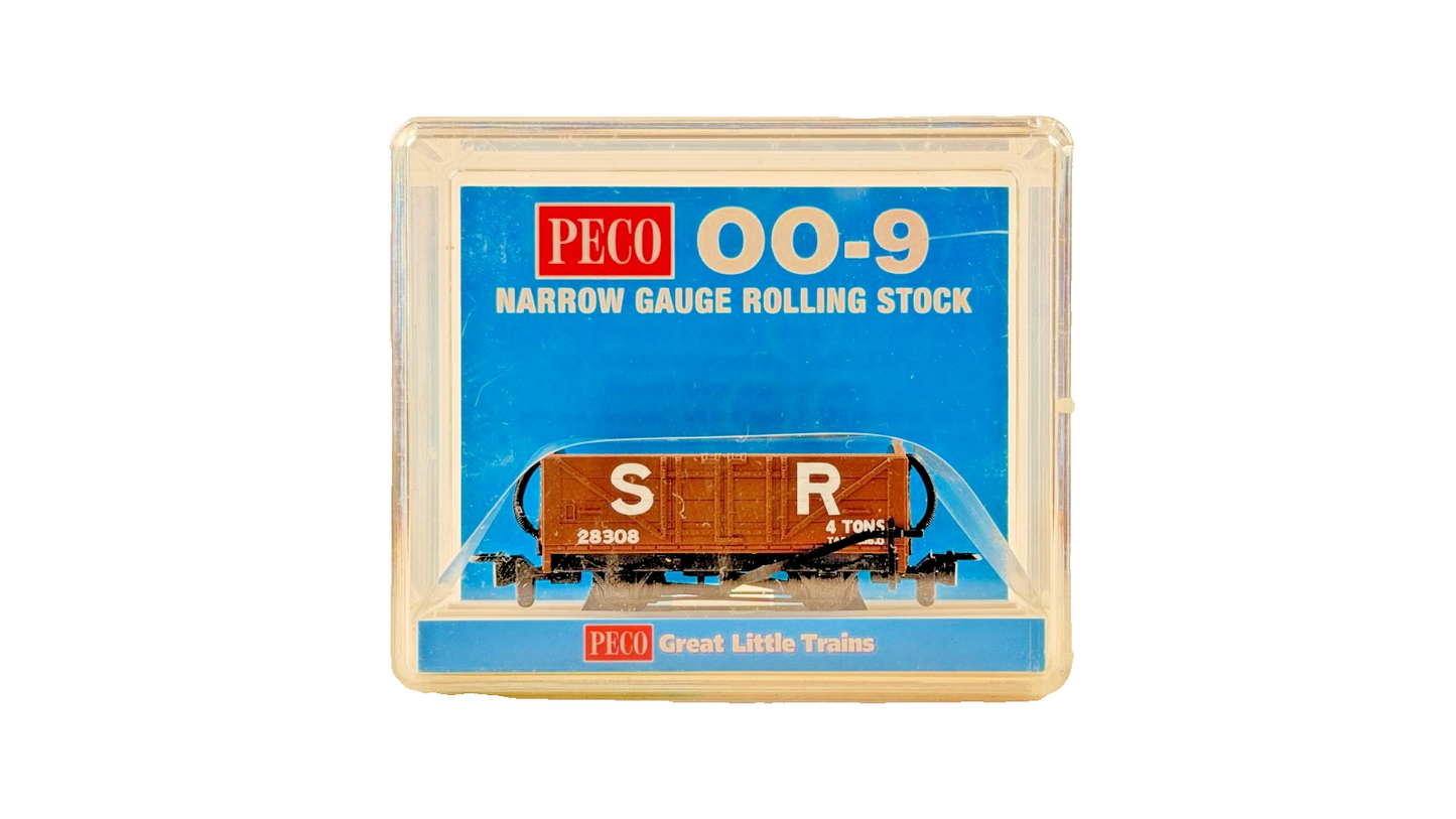 PECO OO9 SCALE - GR-201B - OPEN WAGON SR SOUTHERN BROWN LIVERY NO.28308