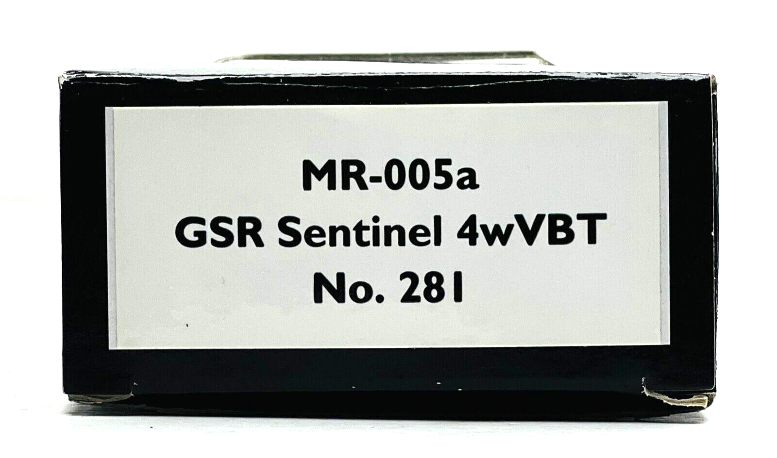 MODEL RAIL 00 GAUGE - MR-005A - GSR SENTINEL 4WVBT NO.281 - BOXED