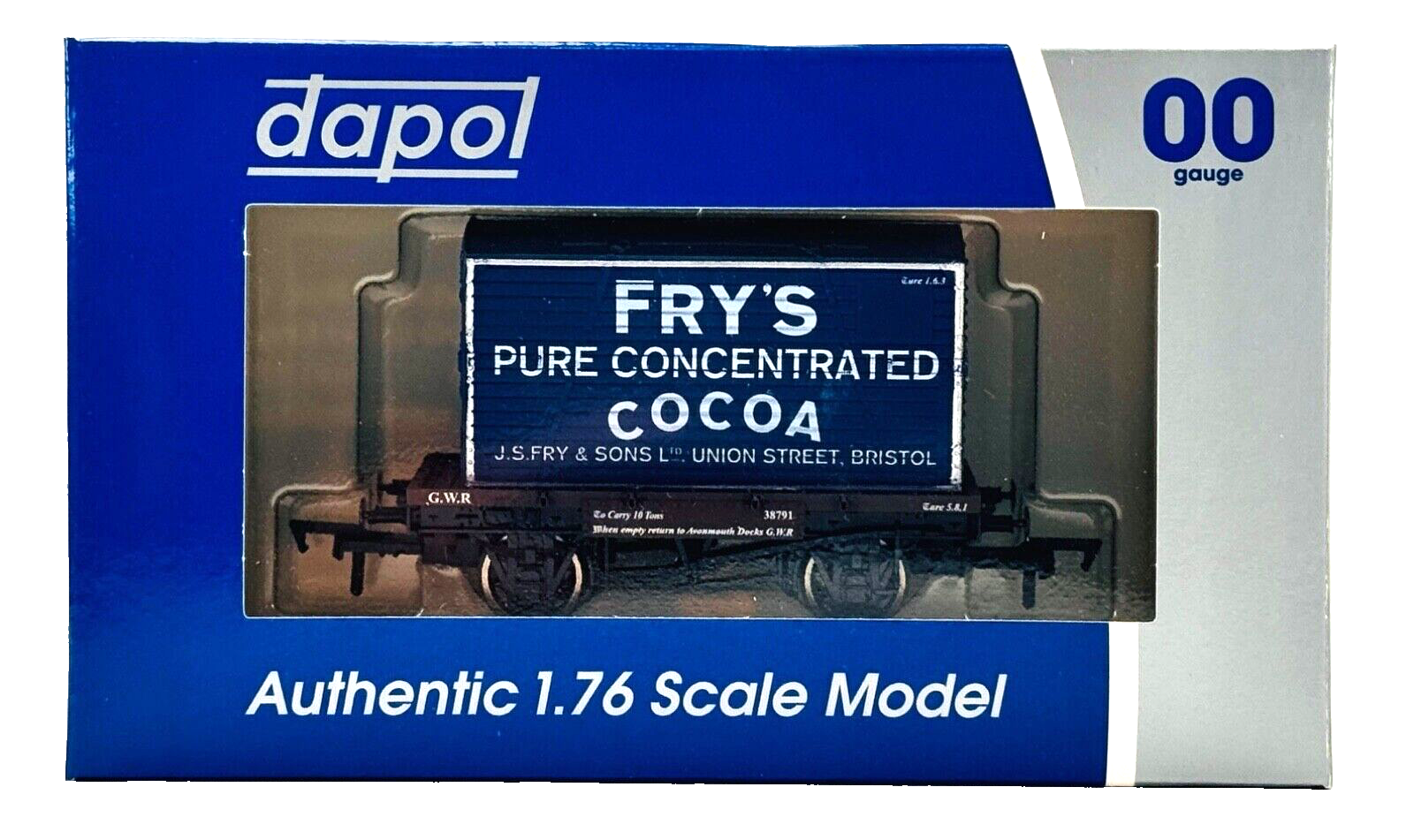 DAPOL 00 GAUGE - FRY'S PURE CONCENTRATED COCOA CONFLAT WAGON (LIMITED EDITION)