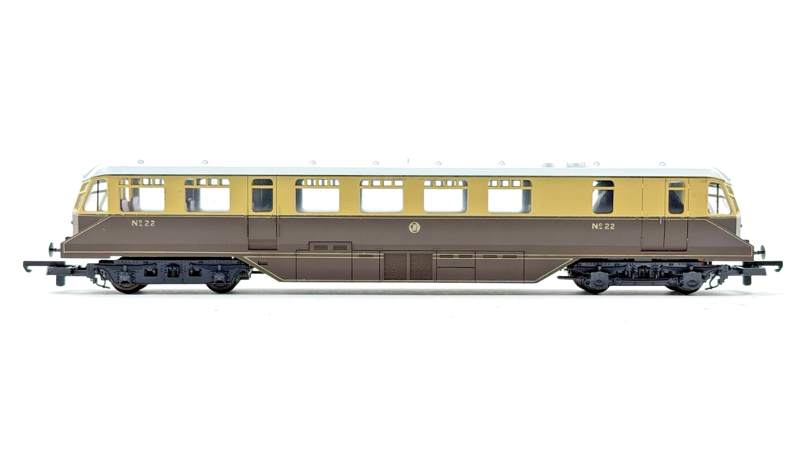 LIMA 00 GAUGE - 205132 - GWR DIESEL RAILCAR CHOCOLATE CREAM NO.22 BOXED