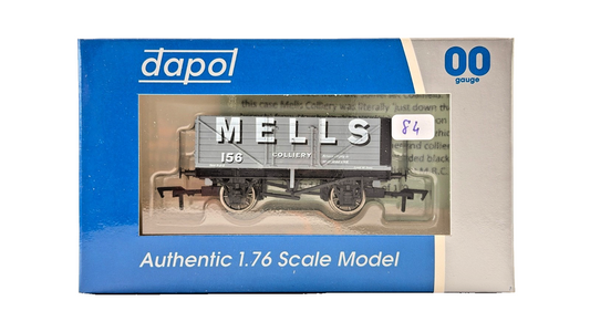 DAPOL 00 GAUGE - MELLS COLLIERY SOMERSET GWR PLANK WAGON 156 (LIMITED EDITION)