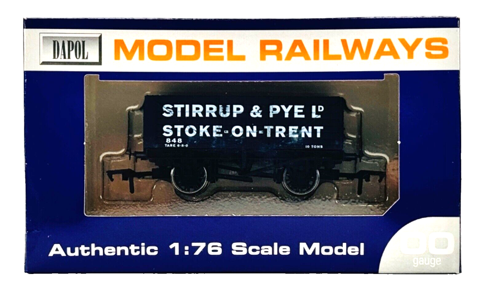 DAPOL 00 GAUGE - STIRRUP & PYE OF STOKE ON TRENT WAGON NO.848 (LIMITED EDITION)