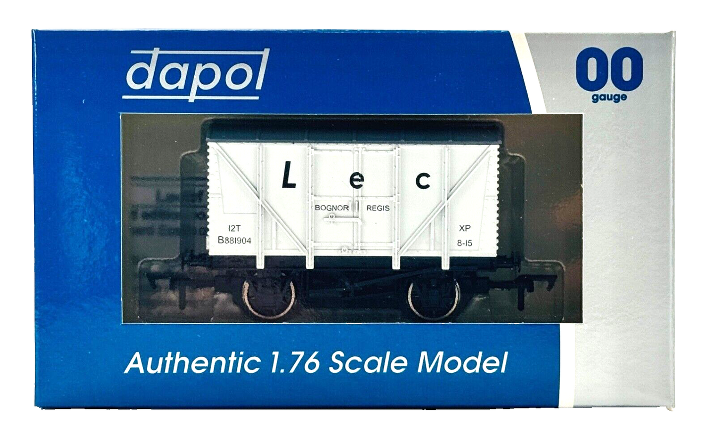 DAPOL 00 GAUGE - LEC OF BOGNOR REGIS 12T VENT VAN B881904 (LIMITED EDITION)