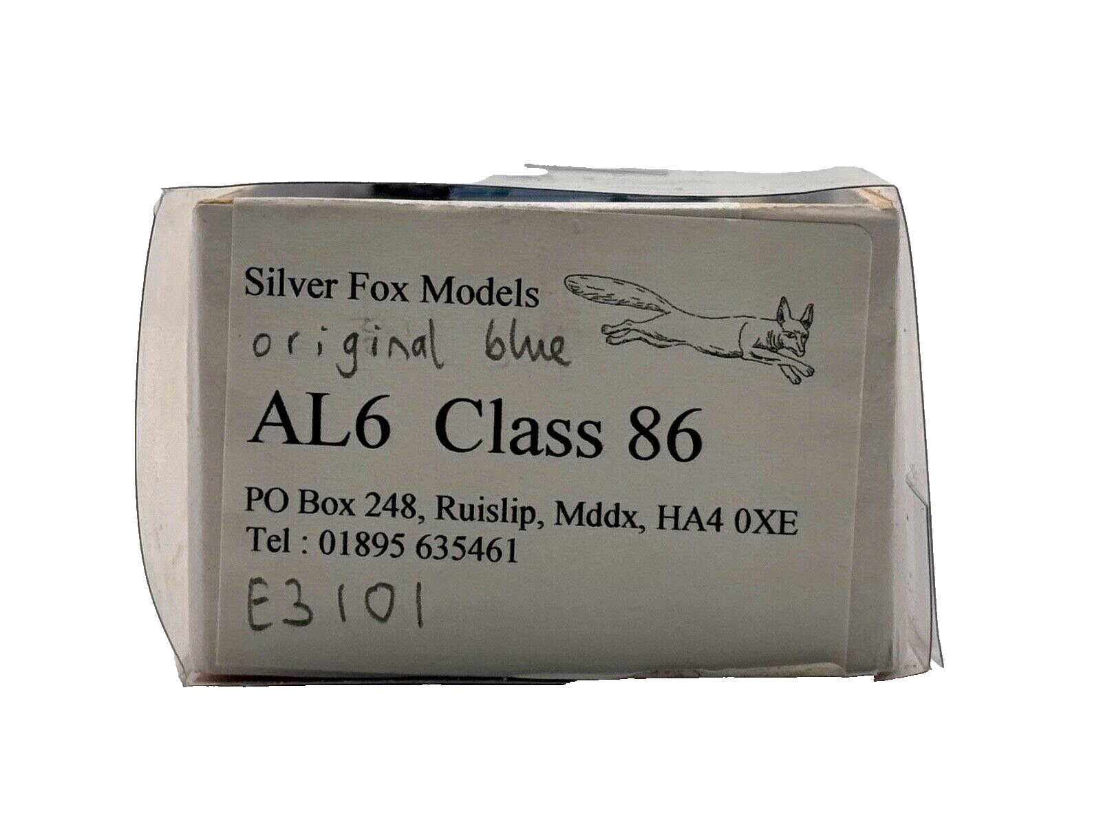 SILVER FOX MODELS 00 GAUGE - CLASS 86 ELECTRIC ORIGINAL BLUE E3101 LOCOMOTIVE