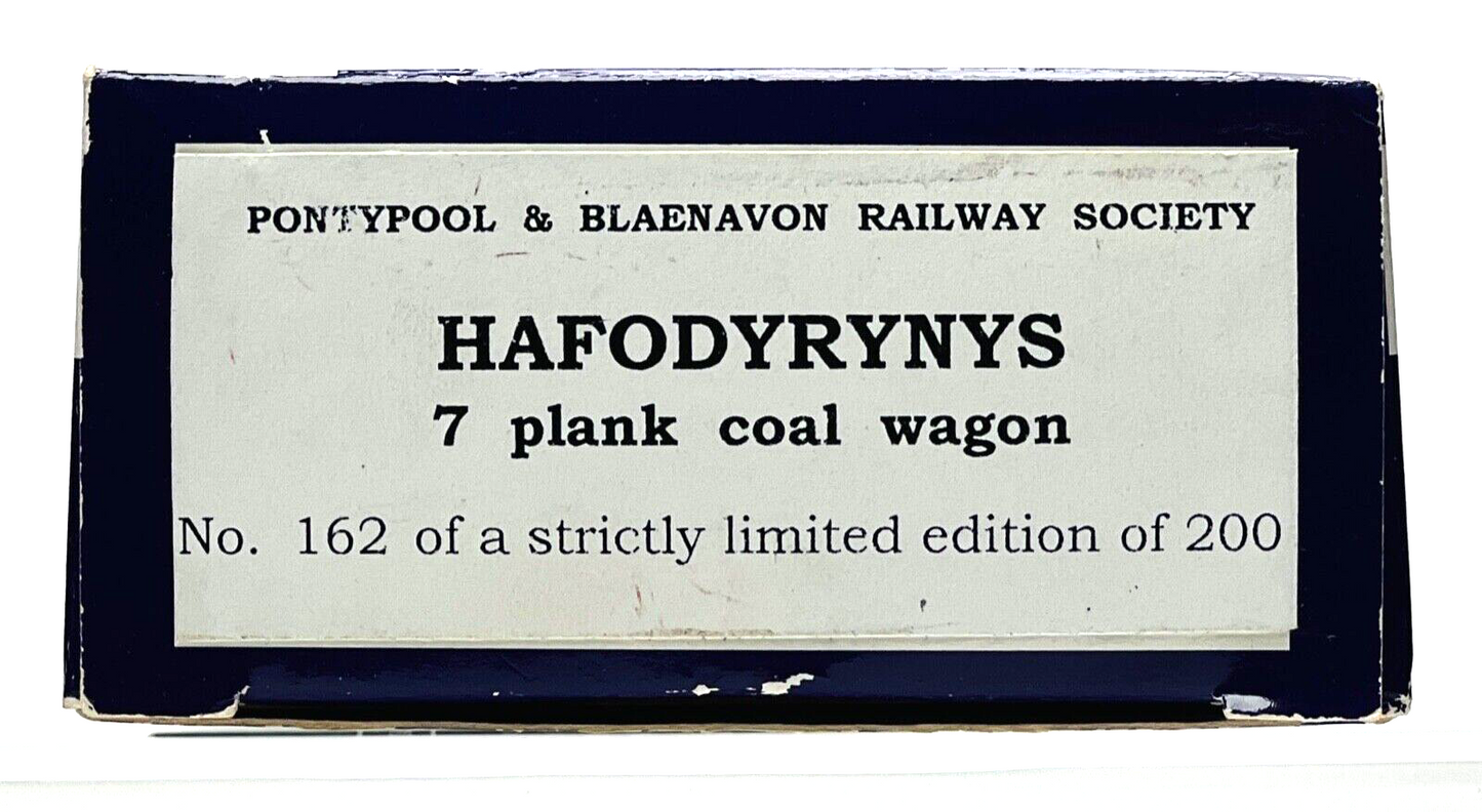 DAPOL 00 GAUGE - HAFODYRYNYS PLANK WAGON 729 (PONTYPOOL BLAENAVON LIMITED ED)