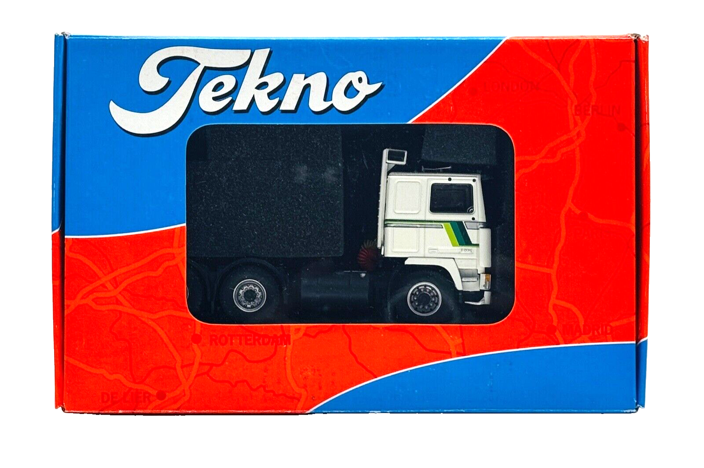 TEKNO 1/50 SCALE - 69430 - VOLVO F12 6X2 WHITE TRACTOR CAB UNIT - BOXED