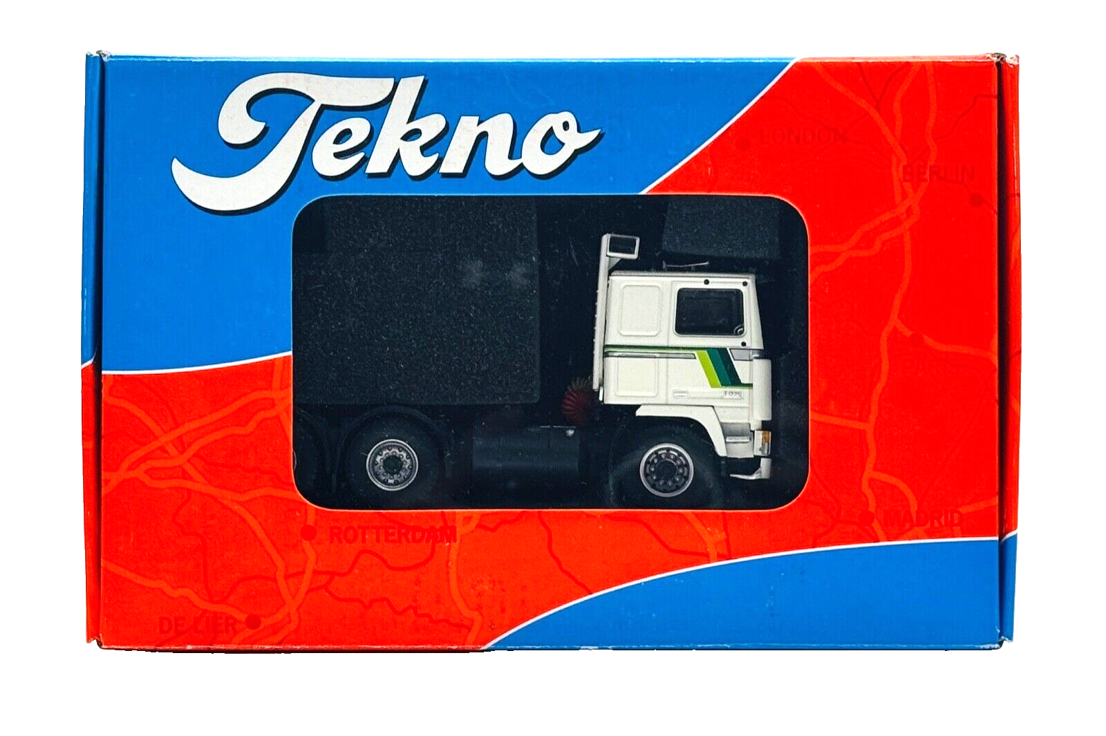 TEKNO 1/50 SCALE - 69430 - VOLVO F12 6X2 WHITE TRACTOR CAB UNIT - BOXED