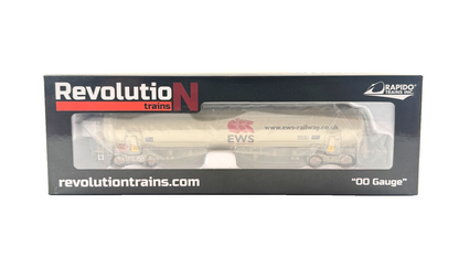 REVOLUTION TRAINS OO GAUGE - OO41351 - TEA 100T TANK CAR EWS GREY LIVERY BOXED