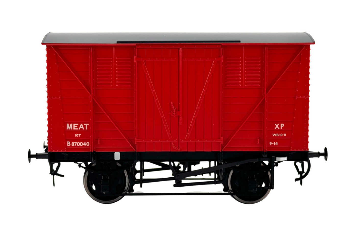 DAPOL O GAUGE - 7F-054-005 - BR MEAT VAN CRIMSON WAGON 870040 - BOXED