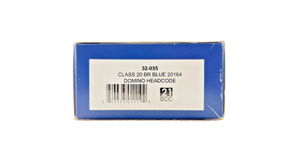 BACHMANN OO GAUGE - 32-035 - CLASS 20 DIESEL 20164 BR BLUE DOMINO HEADCODE BOXED
