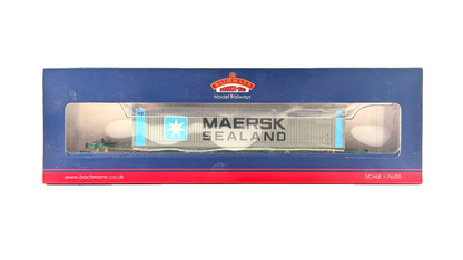 BACHMANN OO GAUGE - 37-313 - INTERMODAL BOGIE WAGONS W/45FT MAERSK CONTAINERS