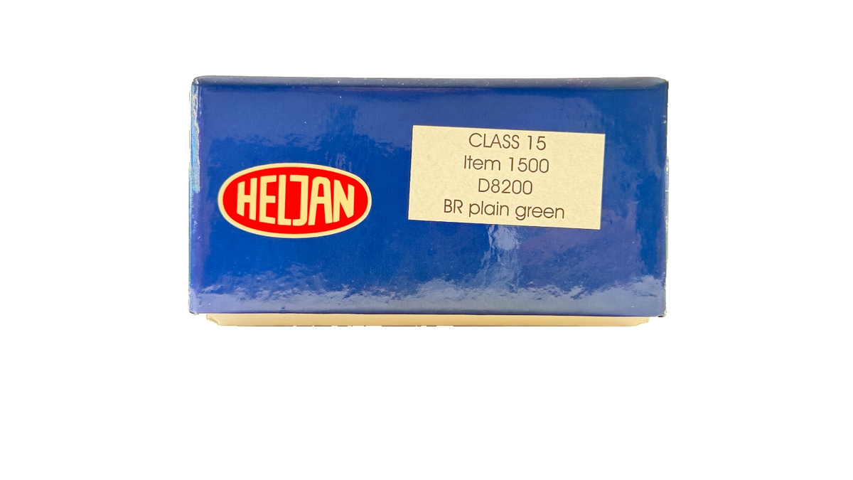 HELJAN OO GAUGE - 1500 - CLASS 15 DIESEL D8200 BR PLAIN GREEN BOXED