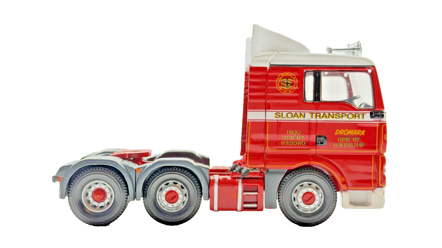 CORGI 1/50 SCALE DIECAST SLOAN TRANSPORT HAULAGE MAN TRACTOR + MIRRORS UNBOXED