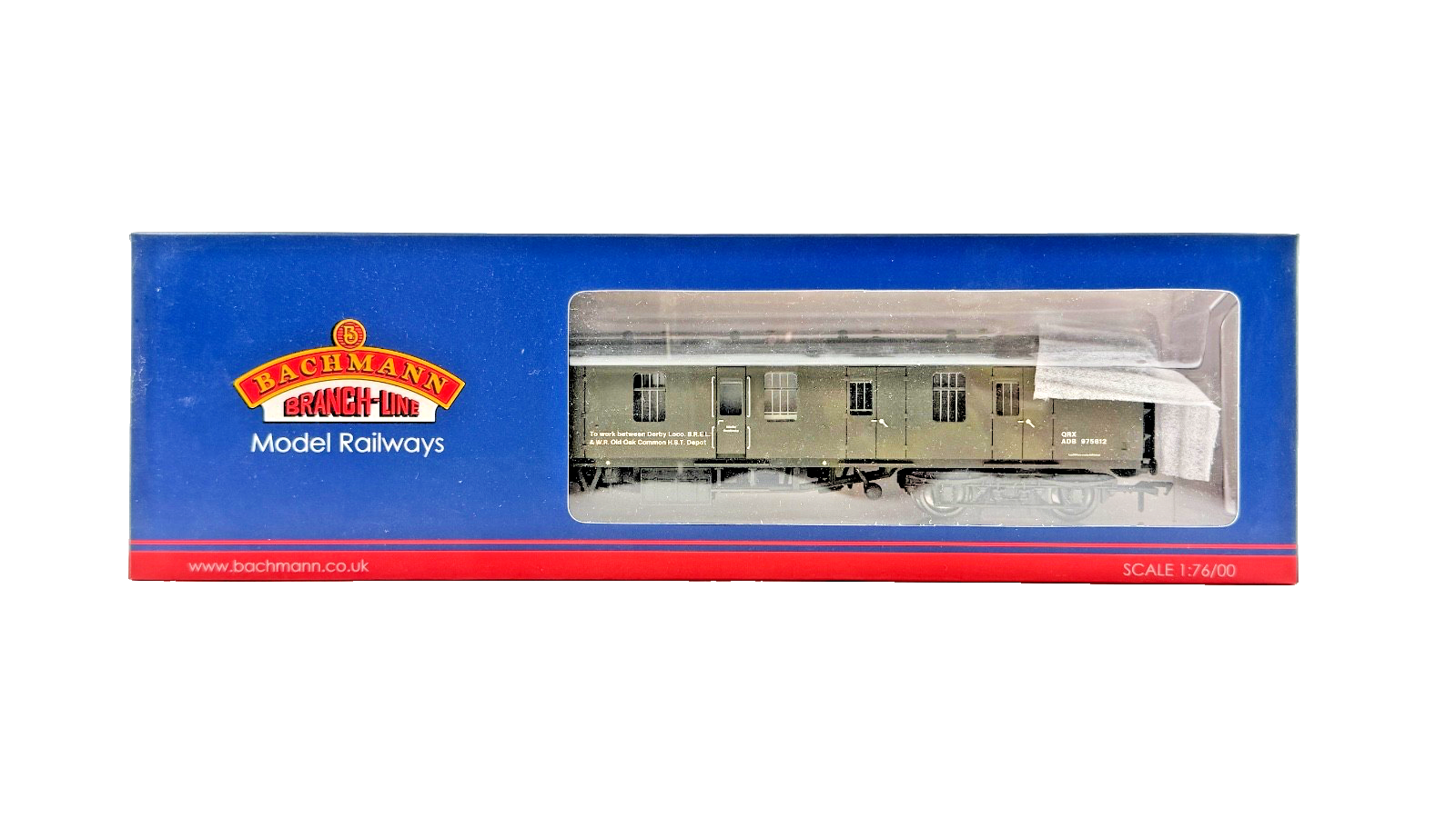 BACHMANN OO GAUGE - 39-186 - BR MK1 BG FULL BRAKE DEPARTMENTAL OLIVE GREEN (W)