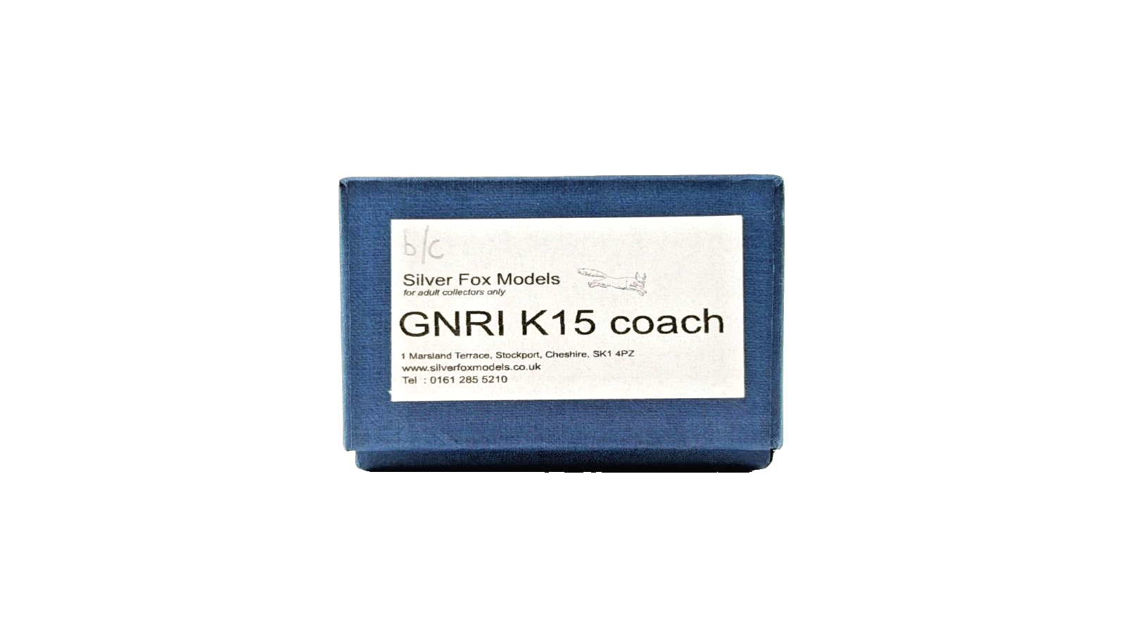 SILVER FOX MODELS OO GAUGE - GNRI NORTHERN IRISH RAIL CREAM/BLUE K15 COACH 98