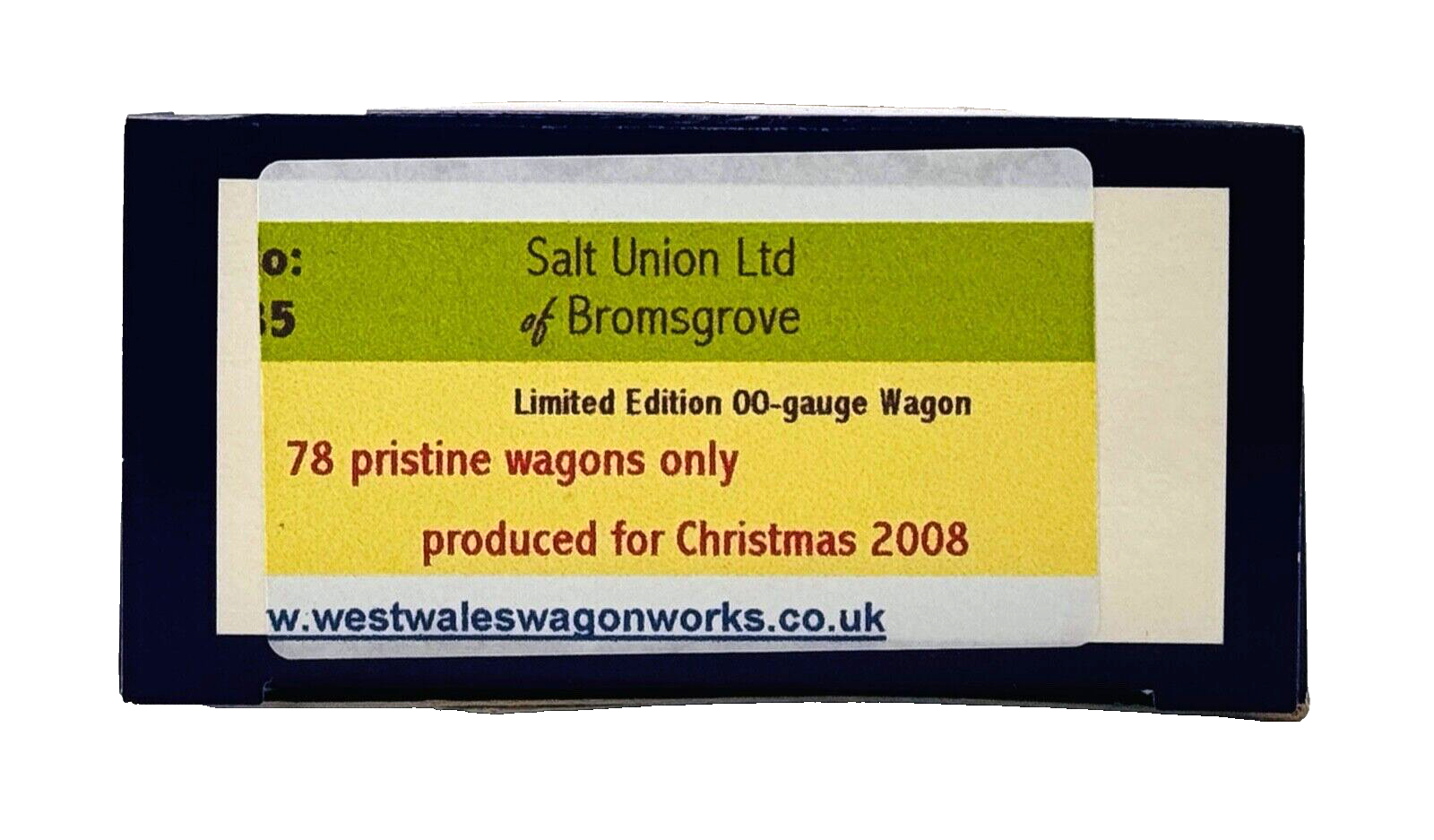 DAPOL 00 GAUGE - SALT UNION BROMSGROVE WAGON STOKE WORKS 639 (LIMITED EDITION)