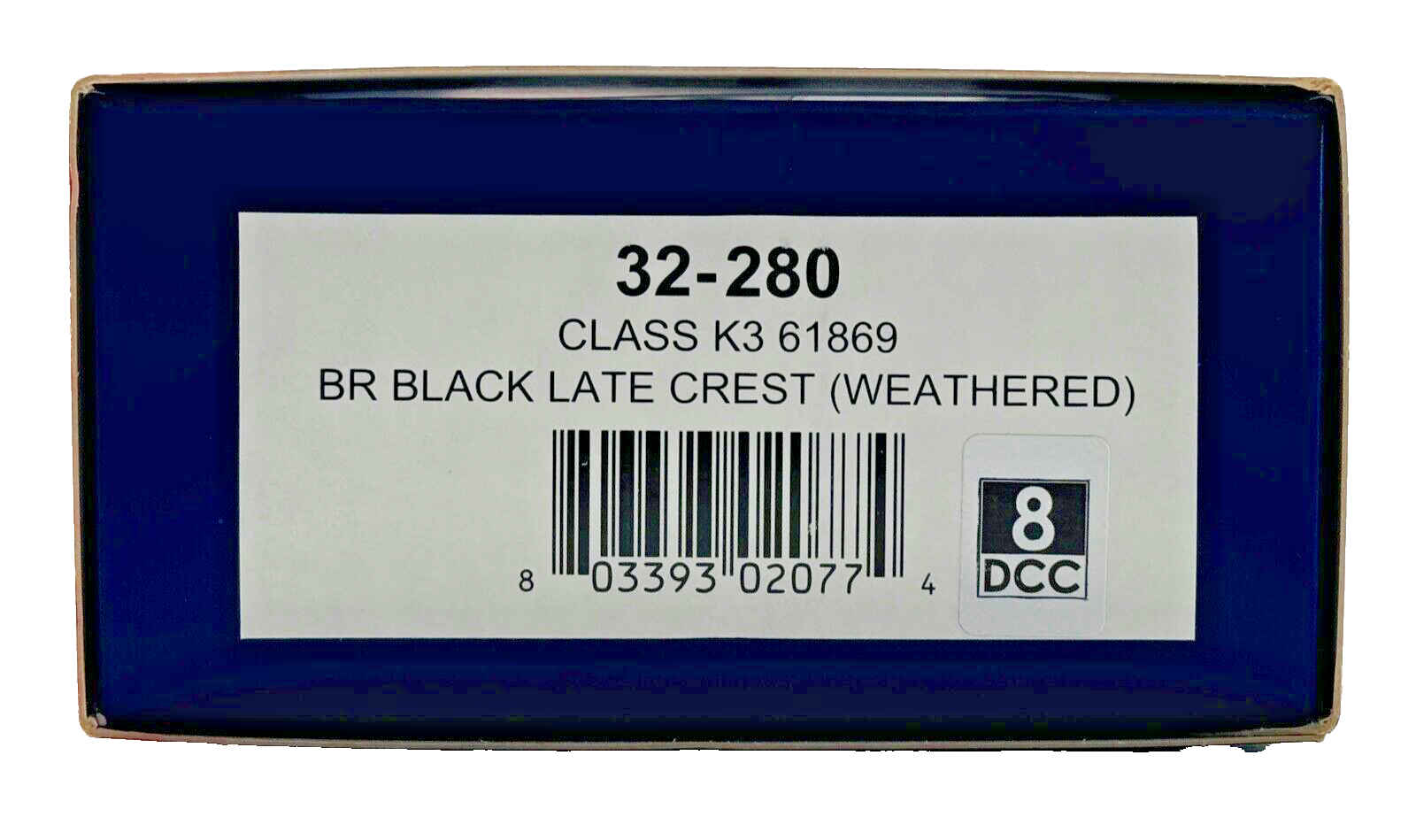 BACHMANN 00 GAUGE - 32-280 - CLASS K3 61869 BR BLACK LATE CREST WEATHERED BOXED