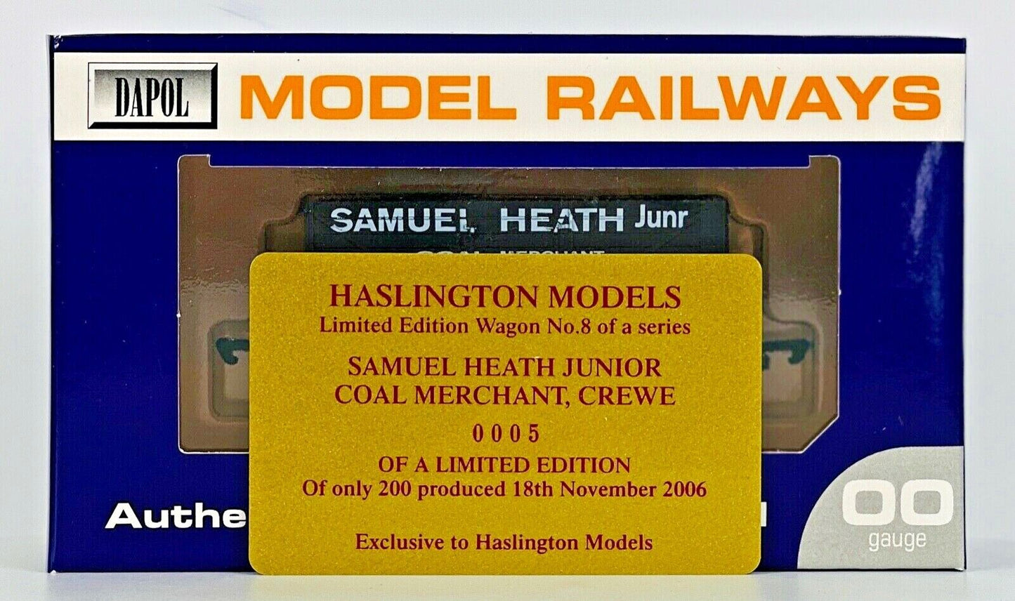 DAPOL 00 GAUGE - SAMUEL HEATH JUNIOR COAL MERCHANT CREWE (HASLINGTON LTD ED)