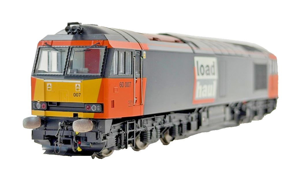 HORNBY OO GAUGE - R2489 - CLASS 60 DIESEL 60007 LOADHAUL ORANGE BLACK DCC FITTED