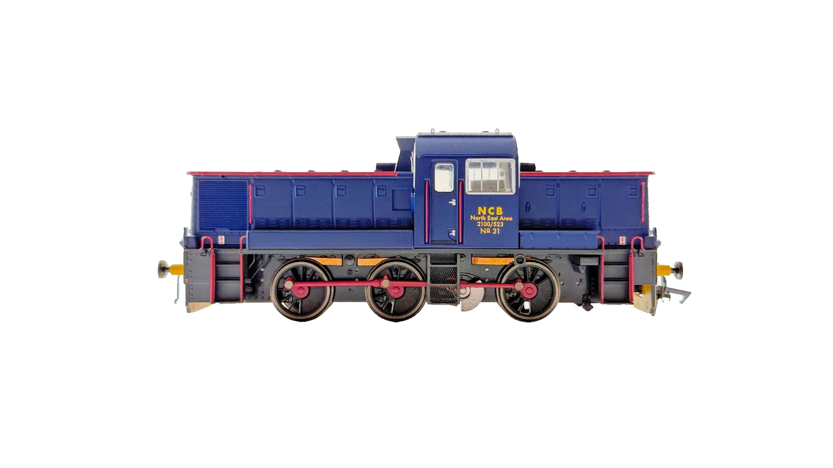 HELJAN OO GAUGE - 1402 - CLASS 14 DIESEL 2100/523 NCB BLUE NATIONAL COAL BOARD