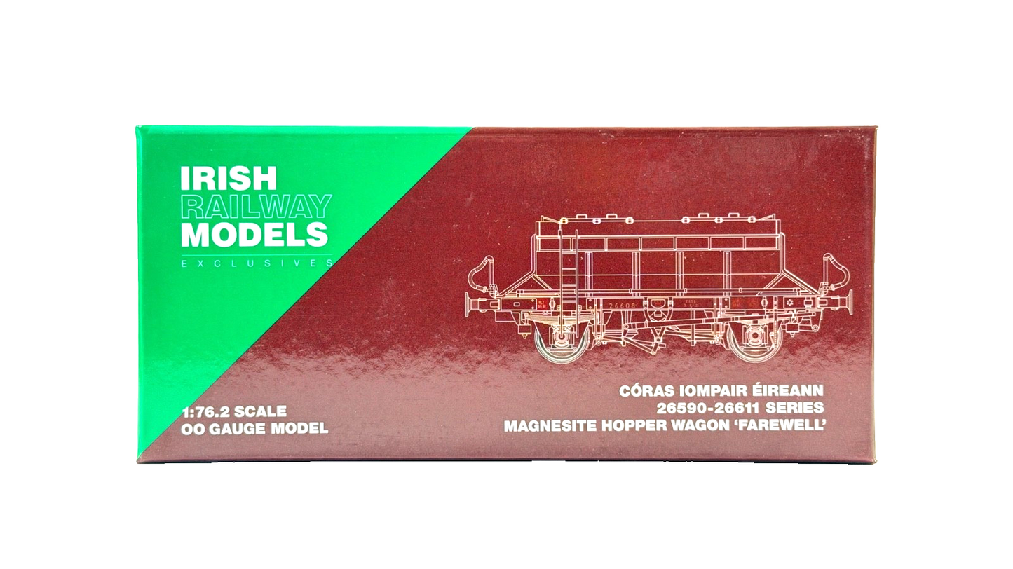 IRISH RAILWAY MODELS 00 GAUGE - IRM-1167-MAG-1 - CIE MAGNESITE WAGON "FAREWELL"