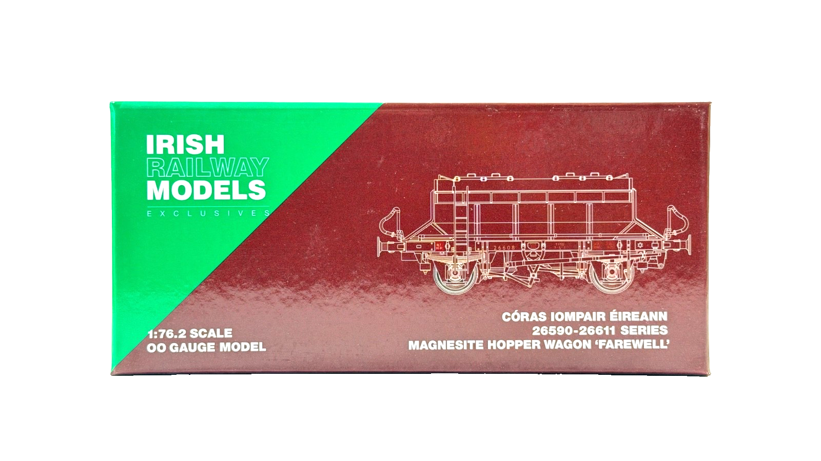 IRISH RAILWAY MODELS 00 GAUGE - IRM-1167-MAG-1 - CIE MAGNESITE WAGON "FAREWELL"