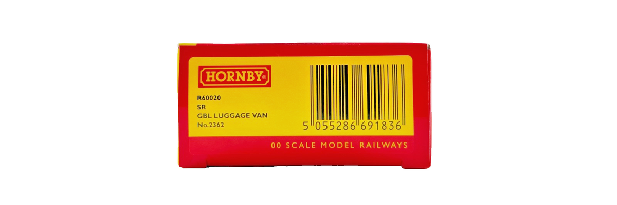 HORNBY OO GAUGE - R60020 - SR SOUTHERN GBL LUGGAGE VAN NO.2362 TMC WEATHERED