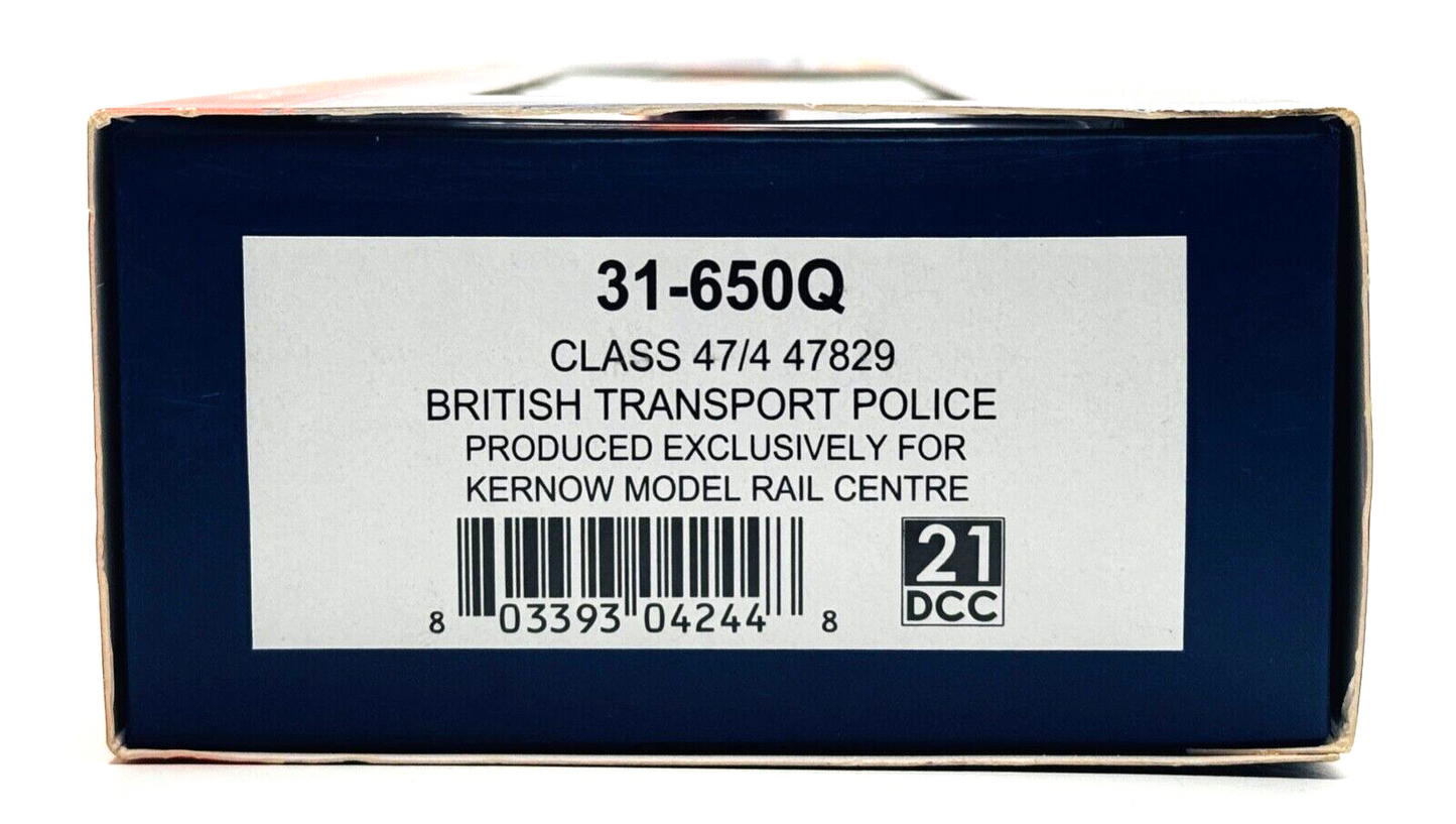 BACHMANN 00 GAUGE - 31-650Q - CLASS 47/4 47829 BRITISH TRANSPORT POLICE KERNOW