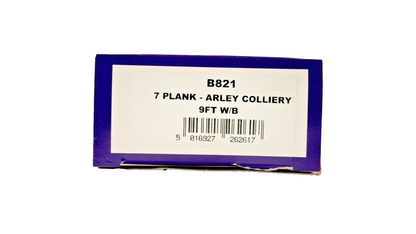 DAPOL 00 GAUGE - B821 - 7 PLANK WAGON ARLEY COLLIERY WAGON NO.27 BOXED