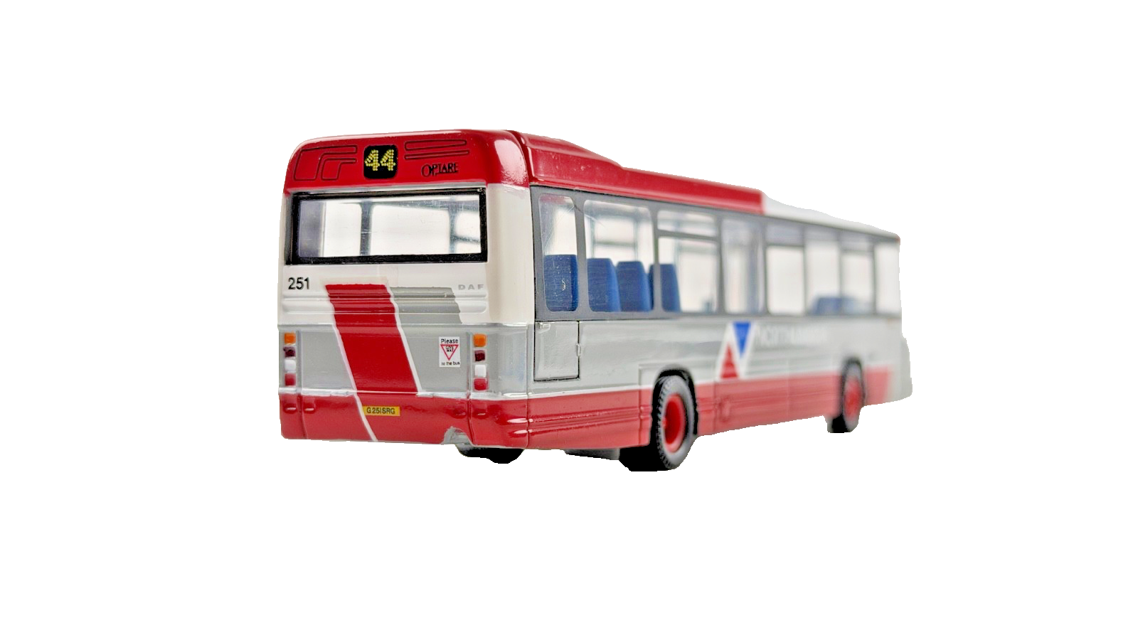 CORGI 1/76 SCALE - OPTARE DELTA NORTHUMBRIA NEWCASTLE SINGLE DECKER BUS UNBOXED