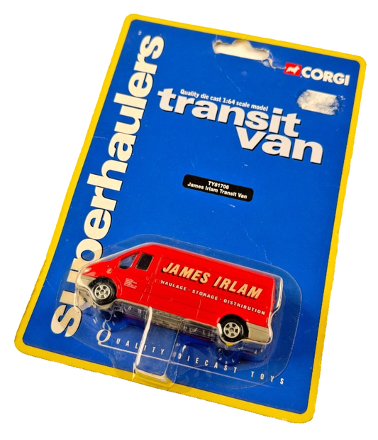 CORGI DIECAST 1:64 SCALE TY81706 JAMES IRLAM TRANSIT VAN SUPERHAULERS NEW SEALED