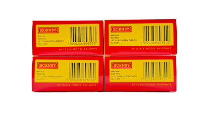 HORNBY OO GAUGE - R40182/A/B/C - RAIL CHARTER RCS MK3 1ST CLASS OPEN COACHES X 4