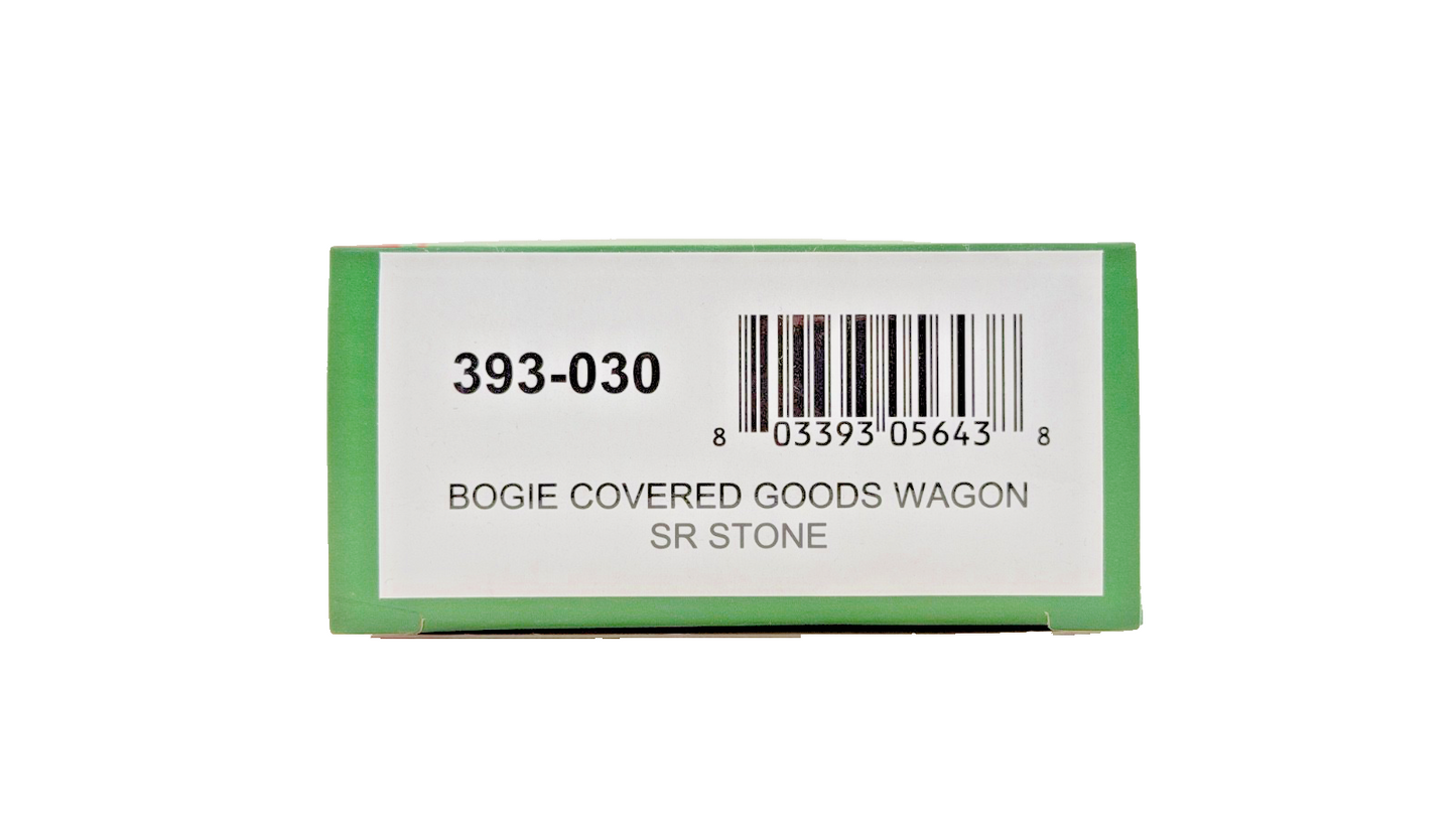 BACHMANN OO9 SCALE - 393-030 - BOGIE COVERED GOODS WAGON SR STONE