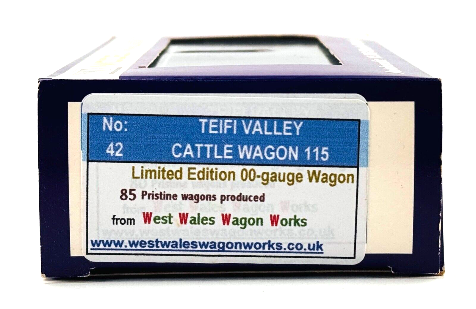 DAPOL 00 GAUGE - TEIFI VALLEY CATTLE WAGON 'TVR' 115 WEST WALES WAGON WORKS