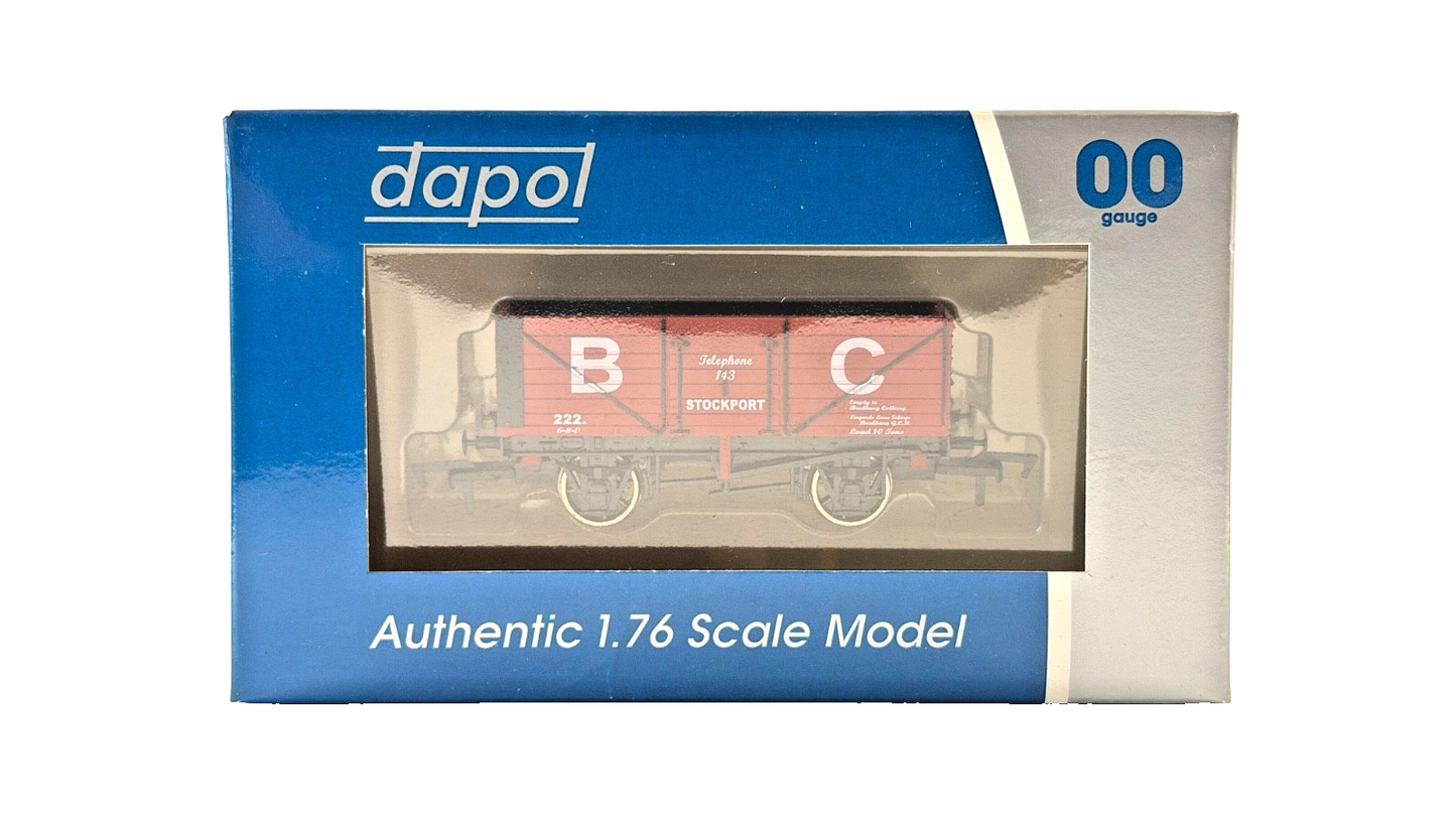DAPOL 00 GAUGE - BREDBURY COLLIERY STOCKPORT PLANK WAGON 222 (LIMITED EDITION)