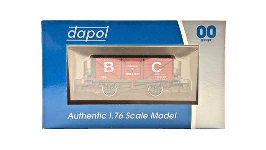 DAPOL 00 GAUGE - BREDBURY COLLIERY STOCKPORT PLANK WAGON 222 (LIMITED EDITION)