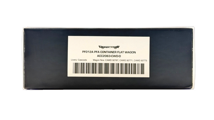 ACCURASCALE OO GAUGE - ACC2063-CWD-D - PFA CONTAINER FLAT WAGONS CAWOODS