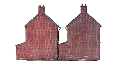 HORNBY SKALEDALE OO GAUGE - R8622 - ROW OF TWO MID TERRACE HOUSES - UNBOXED