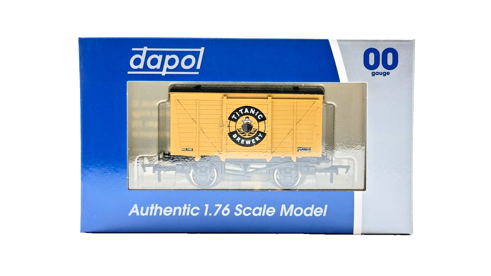 DAPOL 00 GAUGE - TITANIC BREWERY VENT VAN BURSLEM NO.1985 (LIMITED EDITION)